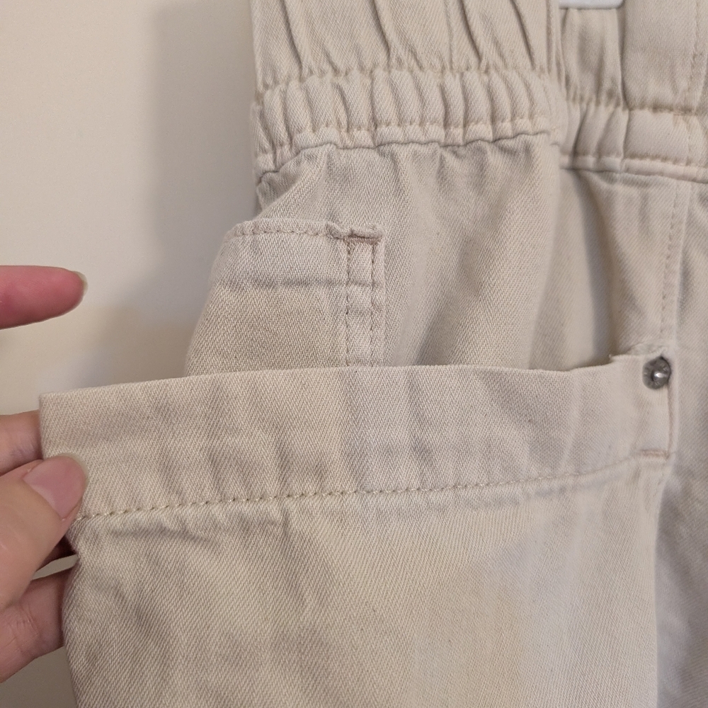 Free People Cream Cropped Jeans size 16 - Picture 6 of 8